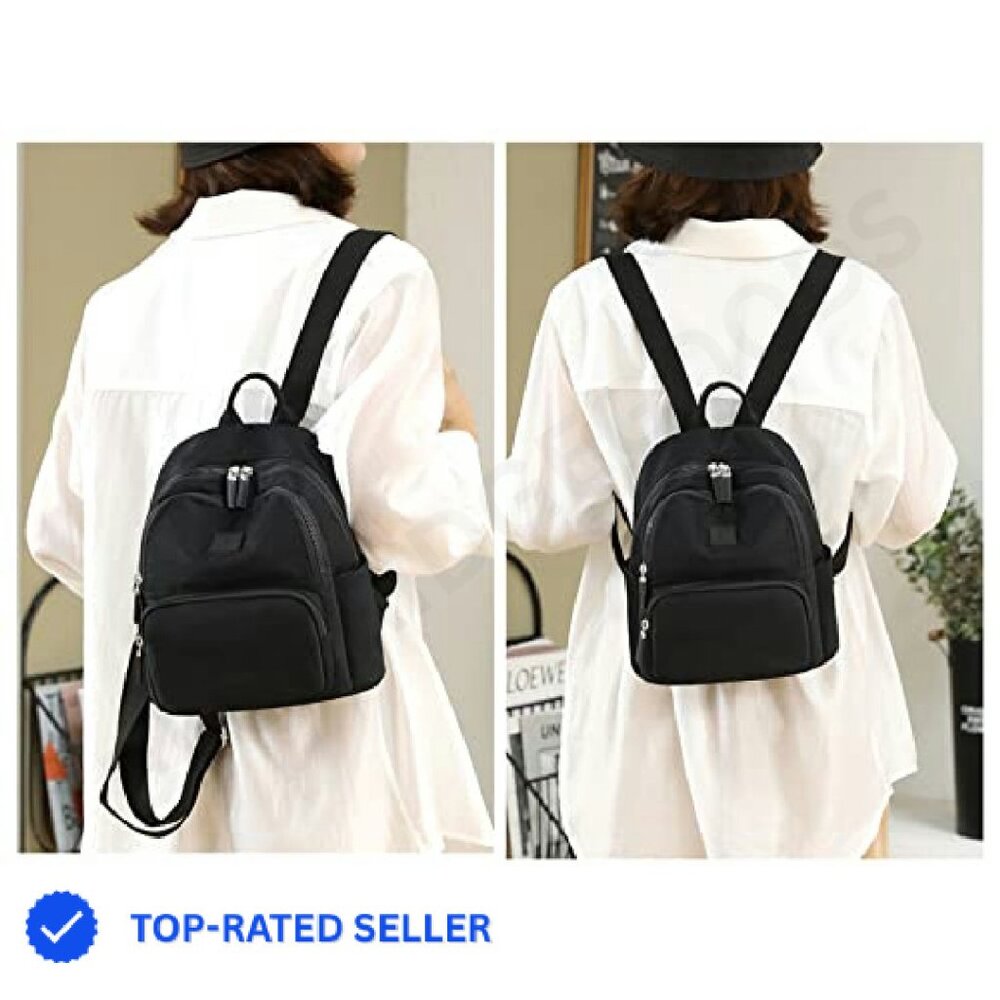 Mini Backpack Purse Waterproof Nylon Lightweight … - image 4